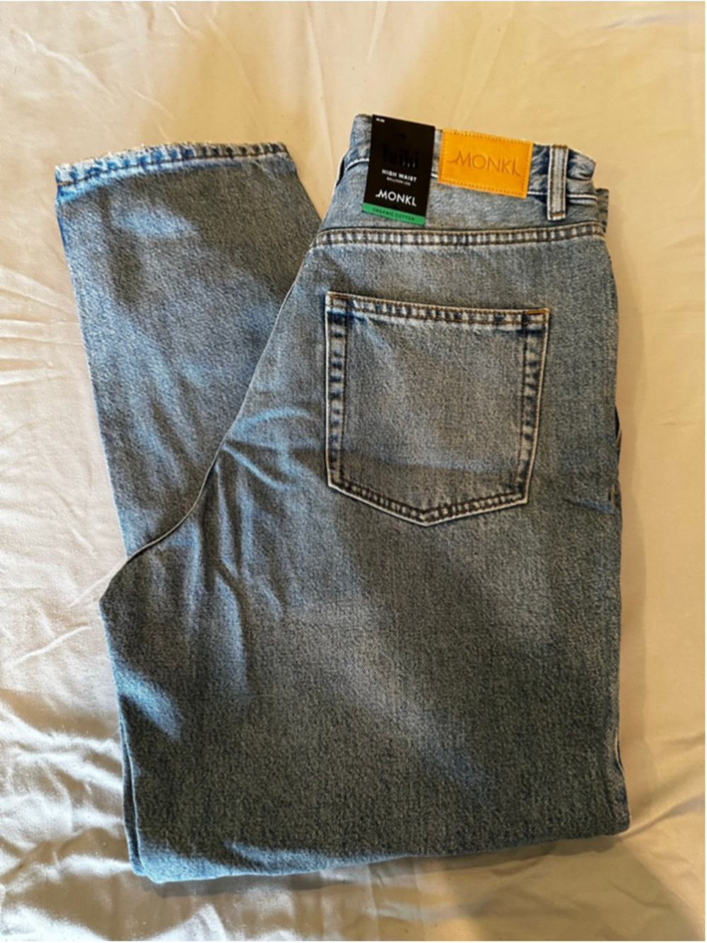 Women's Monki Straight Leg Jeans Size 28 Blue - Picture 2 of 5